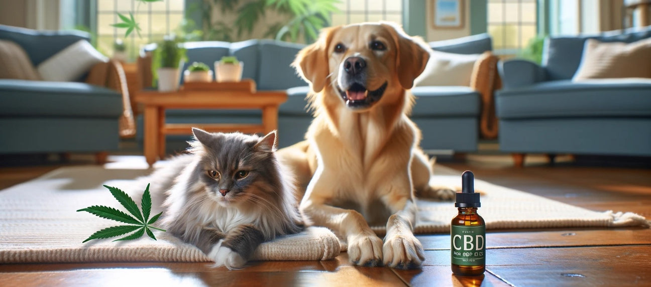 Entspannte Haustiere mit CBD Öl für natürliches Wohlbefinden im Mellow Peaks Smartshop