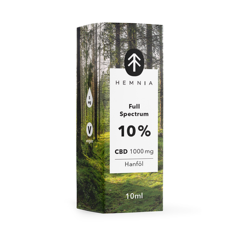 Hemnia Vollspektrum CBD Hanföl 10%, 1000 mg, 10 ml im Mellow Peaks CBD Smartshop, Q24 Imst, Österreich kaufen