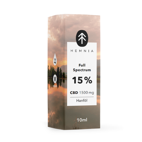 Hemnia Vollspektrum CBD Hanföl 15%, 1500 mg, 10 ml im Mellow Peaks CBD Smartshop, Q24 Imst, Österreich kaufen
