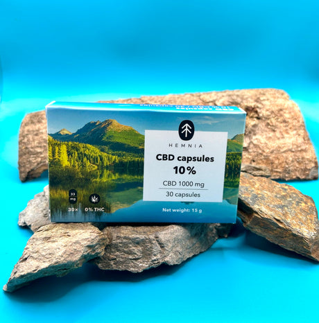 Hemnia CBD Kapseln 10%, 1000 mg, 30 Stück im Mellow Peaks CBD Smartshop, Q24 Imst, Österreich kaufen