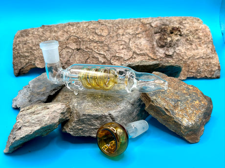 Glass Spiral Pipe, Amber 13 cm im Mellow Peaks CBD Smartshop im Q24 Imst, Österreich bequem online bestellen