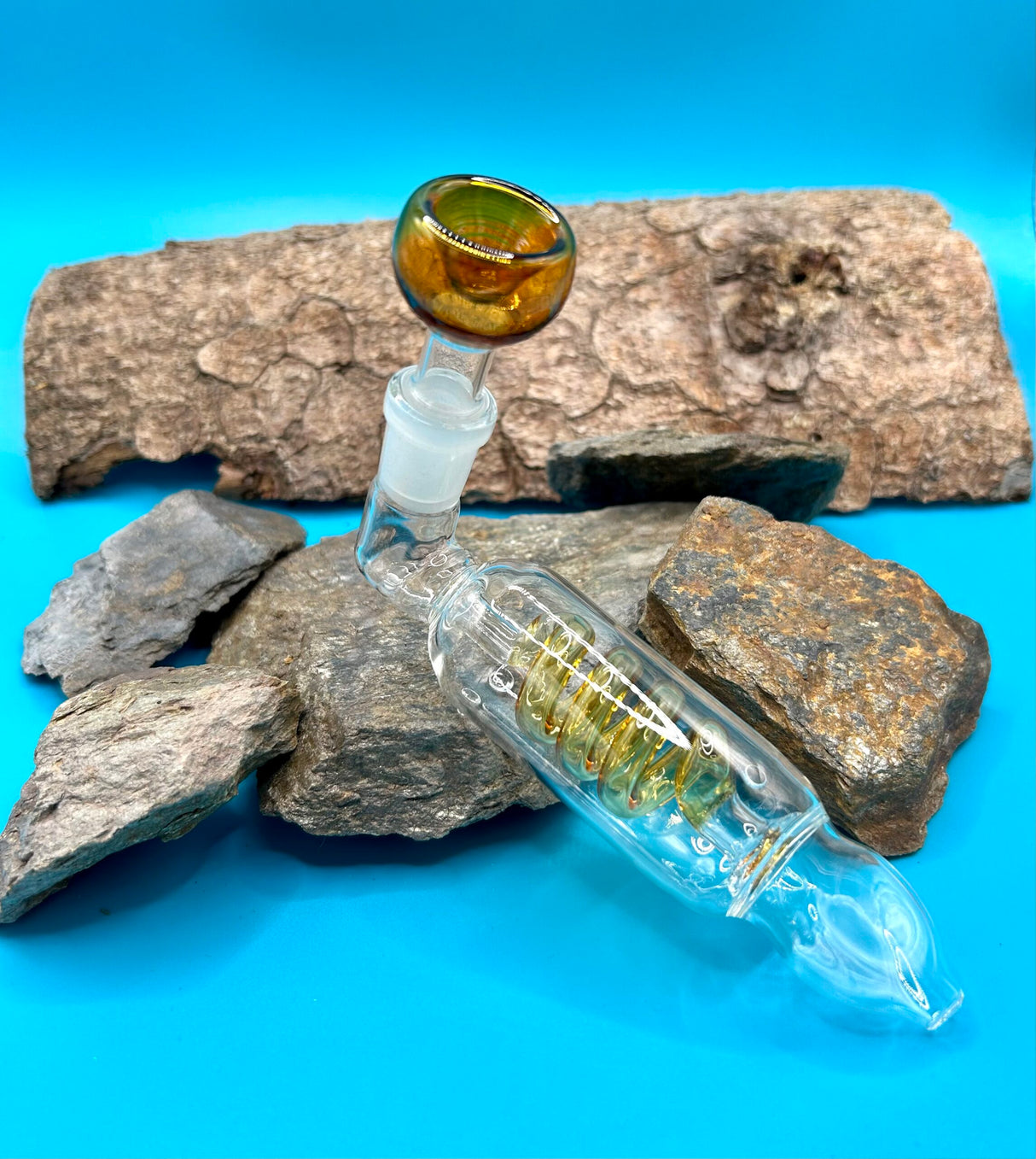 Glass Spiral Pipe, Amber 13 cm im Mellow Peaks CBD Smartshop im Q24 Imst, Österreich bequem bestellen