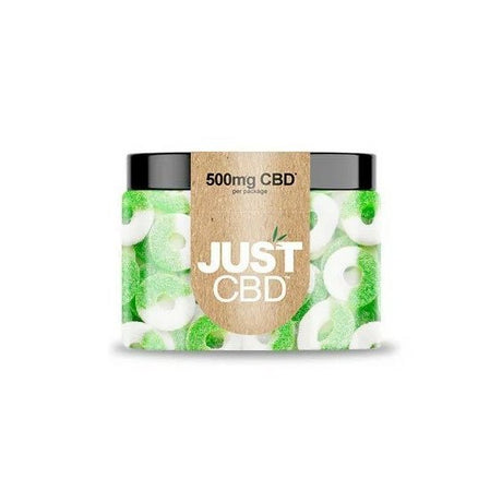 JustCBD Gummibärchen Apfelringe 250 mg - 3000 mg CBD im Mellow Peaks CBD Smartshop, Q24 Imst, Österreich kaufen