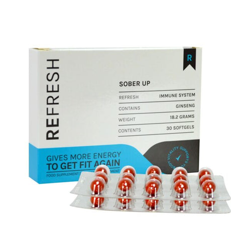Refresh Sober Up – 30 Detox-Kapseln im Mellow Peaks CBD Smartshop, Q24 Imst, Österreich mit Top Qualität online kaufen