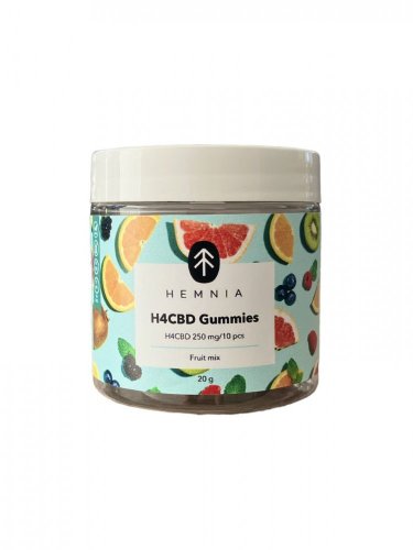 Hemnia H4CBD Gummies Fruit Mix, 250 mg H4CBD, 10 stück x 25 mg, (20 g) im Mellow Peaks CBD Smartshop, Q24 Imst, Österreich kaufen
