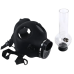 Gasmaske Bong schwarz/transparent
