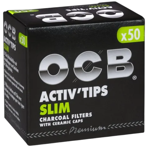 OCB Premium Activ Tips Slim Aktivkohlefilter 7mm